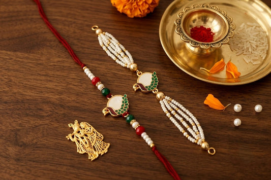 PEACOCK COUPLE RAKHI