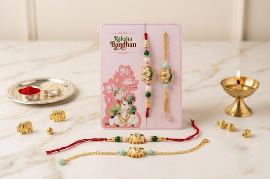 LOTUS COUPLE RAKHI